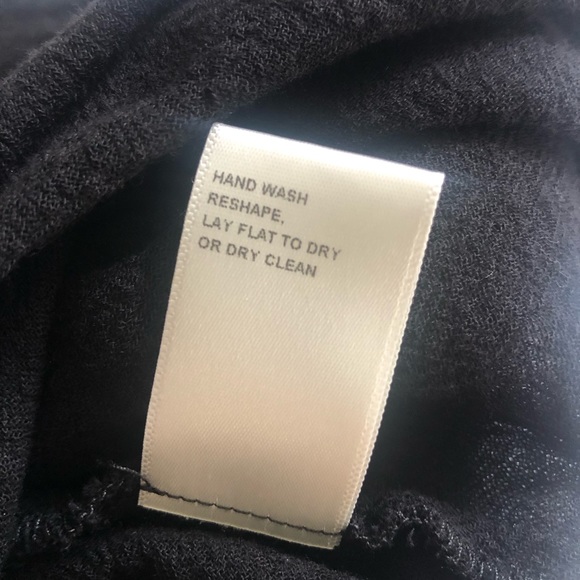 Johnny was calme black gauze tunic dress split sleeves fully lined. Size M - Picture 8 of 12